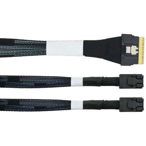 Кабель/ SAS SFF-8654 8i to 2xHDminiSAS SFF-8643 Cable,0.8m(SAS 4.0)