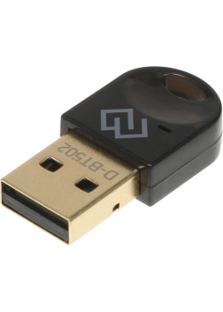 Адаптер USB Digma D-BT502 BT5.0+EDR class 1.5 20м черный [D-BT502]