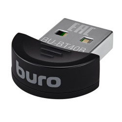 Адаптер USB Buro BU-BT40B BT4.0+EDR class 1.5 20м черный [BT40B]