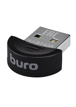 Адаптер USB Buro BU-BT40B BT4.0+EDR class 1.5 20м черный [BT40B]