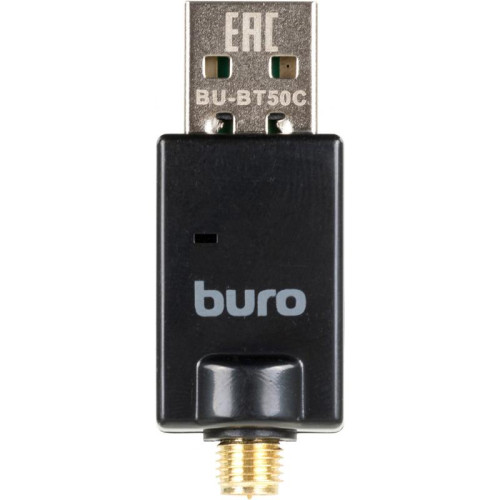 Адаптер USB Buro BU-BT50C BT5.0+EDR class 1 100м черный [BT50C]