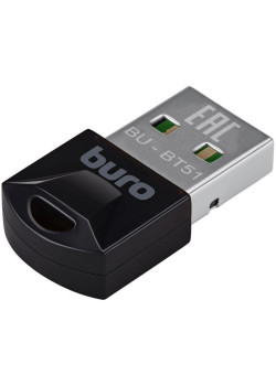 Адаптер USB Buro BU-BT51 BT5.1+EDR class 1.5 20м черный [BU-BT51]