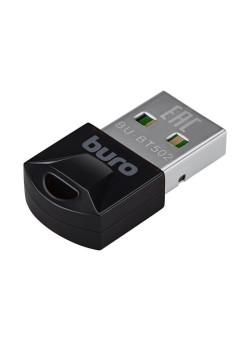 Адаптер USB Buro BU-BT502 BT5.0+EDR class 1.5 20м черный [BT502]