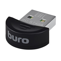 Адаптер USB Buro BU-BT40A BT4.0+EDR class 1.5 20м черный [BT40A]