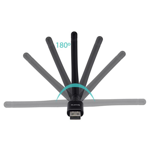 Адаптер USB Buro BU-BT40C BT4.0+EDR class 1 100м черный