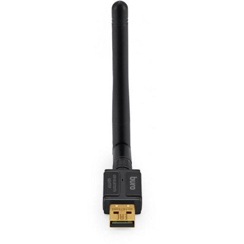 Адаптер USB Buro BU-BT532 BT5.3+EDR class 1 100м черный [BU-BT532]