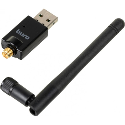 Адаптер USB Buro BU-BT50C BT5.0+EDR class 1 100м черный [BT50C]