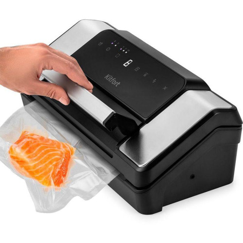 Вакуумный упаковщик Kitfort КТ-1532 130Вт черный/серебристый