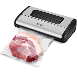 Вакуумный упаковщик Kitfort КТ-1519 165Вт серебристый/черный
