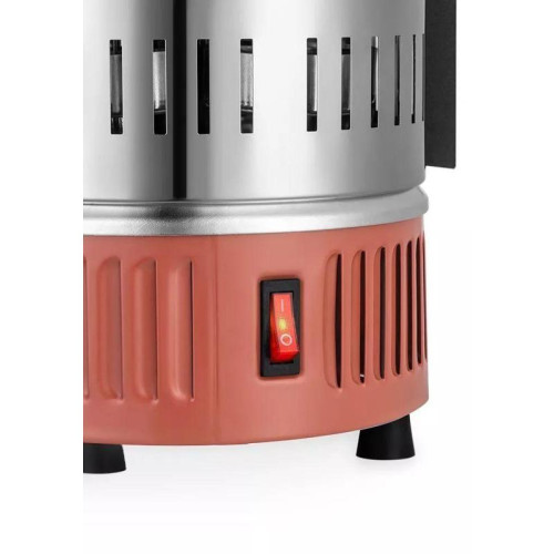 Шашлычница электрическая Kitfort КТ-1407 900Вт нержавеющая сталь/оранжевый