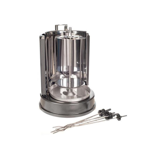 Шашлычница электрическая Kitfort КТ-1404 1400Вт серебристый