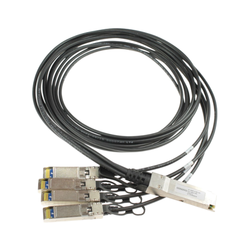 Кабель/ OSNOVO  OC-QSFP-4x10G-2M Объединительный DAC кабель QSFP+ 40G для 4х10G. Скорость: 40 Гбит/c. Тип разъема: QSFP+/SFP+. Длина кабеля 2м. Размеры коннектора (ШхВхГ): 11x9x101мм. Рабочая температура: 0…+70°С.