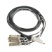 Кабель/ OSNOVO  OC-QSFP-4x10G-2M Объединительный DAC кабель QSFP+ 40G для 4х10G. Скорость: 40 Гбит/c. Тип разъема: QSFP+/SFP+. Длина кабеля 2м. Размеры коннектора (ШхВхГ): 11x9x101мм. Рабочая температура: 0…+70°С.