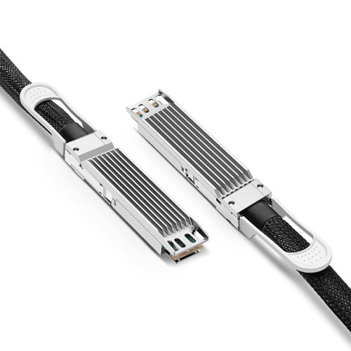 Твинаксиальный медный кабель/ 0.5m (2ft) NVIDIA/Mellanox MCP4Y10-N00A Compatible 800G OSFP Finned Top InfiniBand NDR Passive Direct Attach Copper Twinax Cable for Quantum-2 Switches
