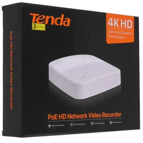 Сетевой видеорегистратор/ Tenda N6P-4H 4-канальный сетевой видеорегистратор высокой четкости с поддержкой PoE