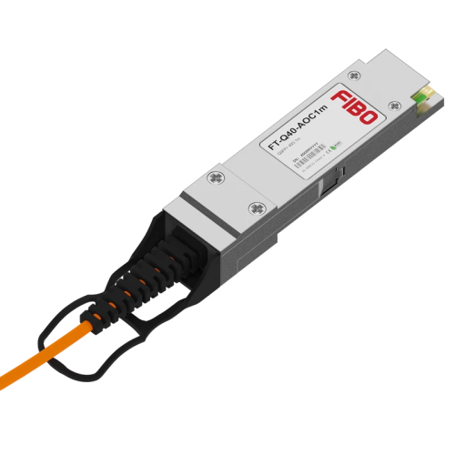 Кабель/ FIBO FT-Q40-AOC1m QSFP+ AOC модуль, оптический кабель, 1 метров Кабель/ FIBO FT-Q40-AOC1m QSFP+ AOC модуль, оптический кабель, 1 метров