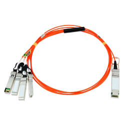 Кабель/ FIBO FT-Q40-4S10-AOC15m QSFP+ to 4SFP+ AOC модуль, оптический кабель, 15 метров