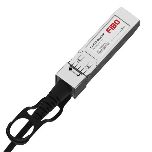 Кабель/ FIBO FT-S10-DAC5m-26 SFP+ DAC модуль 10G, медный кабель 26 AWG, 5 метров Кабель/ FIBO FT-S10-DAC5m-26 SFP+ DAC модуль 10G, медный кабель 26 AWG, 5 метров