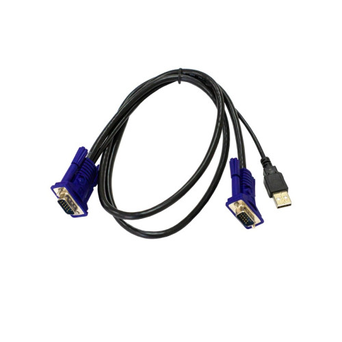 Кабель/ Кабель KVM с разъемами VGA и USB, 1,8 м