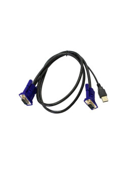 Кабель KVM с разъемами VGA и USB, 1,8 м