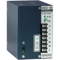 Блок питания/ OSNOVO Промышленный блок питания. DC24V, 10A (240W). Диапазон входных напряжений: AC195-265V