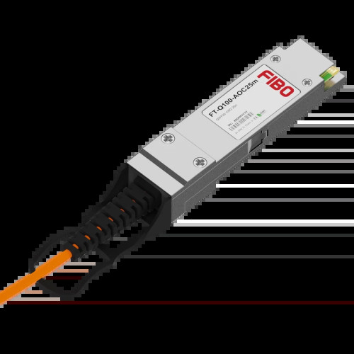 Кабель/ FT-Q100-AOC25m QSFP28 AOC модуль 100G, оптический кабель, 25 метров