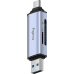 Кардридер/ 2-IN-1 USB 3.0 SD/TF Card Reader, Dual USB (1xUSB-A 3.0 + 1xUSB-C 3.1), 1xSD 3.0(Up to 150MB/s), 1xTF 3.0(Up to 150MB/s), UHS-I (SD/SDHC/SDXC), Supports dual-card simultaneous working, windows/Mac/Linux Кардридер/ 2-IN-1 USB 3.0 SD/TF Card Reader, Dual USB (1xUSB-A 3.0 + 1xUSB-C 3.1), 1xSD 3.0(Up to 150MB/s), 1xTF 3.0(Up to 150MB/s), UHS-I (SD/SDHC/SDXC), Supports dual-card simultaneous working, windows/Mac/Linux
