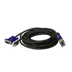 Кабель KVM с разъемами VGA и USB, 3 м