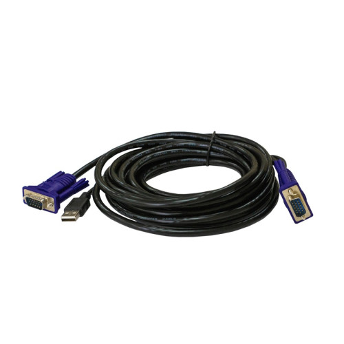 Кабель KVM с разъемами VGA и USB, 3 м