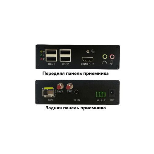 HDMI+USB удлинитель по сети оптическому волокну с поддержкой передачи ИК, Audio, RS232. Разрешение видео - 4K(60Гц). HDMI 2.0, 3D. Встроенный USB2.0 концентратор. Двунаправленная передача аудио и RS232. Поддержка работы в режимах 