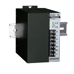 OSNOVO Промышленный блок питания. DC48V, 5A (240W), встроенный вентилятор, монтаж на DIN-рейку или стену