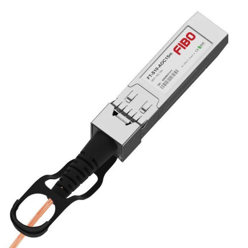 Кабель/ FIBO FT-S10-AOC15m SFP+ AOC модуль, оптический кабель, 15 метров Кабель/ FIBO FT-S10-AOC15m SFP+ AOC модуль, оптический кабель, 15 метров