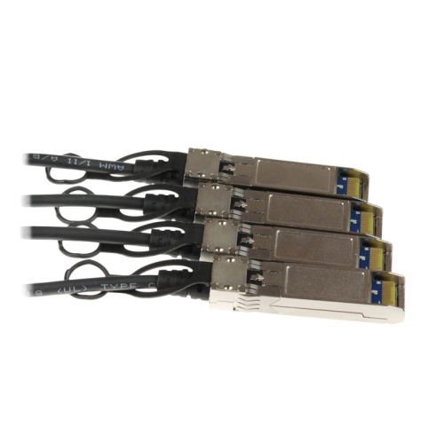 Кабель/ OSNOVO  OC-QSFP-4x10G-2M Объединительный DAC кабель QSFP+ 40G для 4х10G. Скорость: 40 Гбит/c. Тип разъема: QSFP+/SFP+. Длина кабеля 2м. Размеры коннектора (ШхВхГ): 11x9x101мм. Рабочая температура: 0…+70°С.