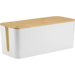 Органайзер Cactus CS-BOX-WH белый/бамбук