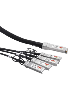 Кабель/ FIBO FT-Q40-4S10-DAC5m QSFP+ to 4SFP+ DAC модуль, медный кабель Belden, 5 метров