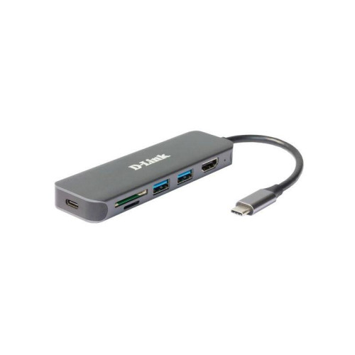 Докстанция/ DUB-2327,DUB-2327/A1A USB-C Docking Station, 2xUSB3.0 + USB-C/PD3.0 + HDMI, SD/microSD Card Reader
