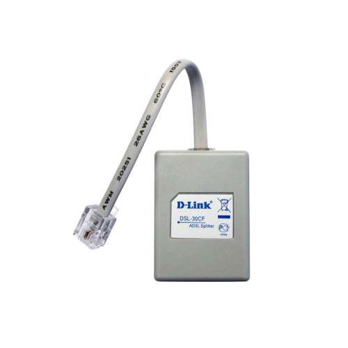Сплиттер DialUp D-Link DSL-30CF/RS RJ-11 Annex A/L/M внешний белый