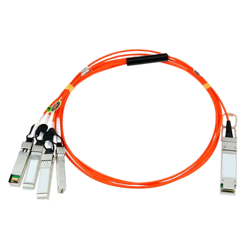 Кабель/ FIBO FT-Q40-4S10-AOC10m QSFP+ to 4SFP+ AOC модуль, оптический кабель, 10 метров