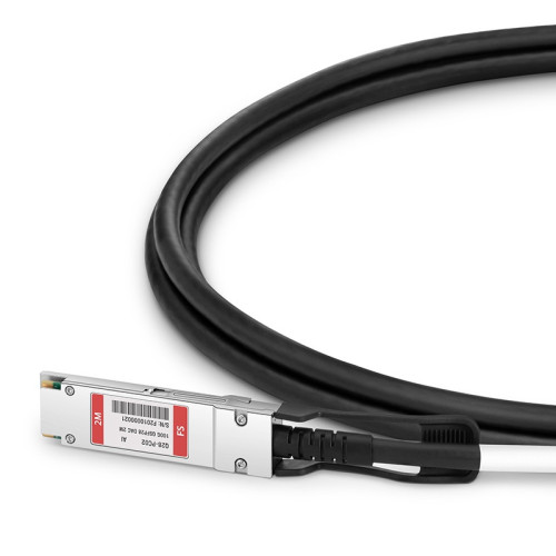 Твинаксиальный медный кабель/ 2m (7ft) FS for Mellanox MCP1600-C002 Compatible 100G QSFP28 Passive Direct Attach Copper Twinax Cable