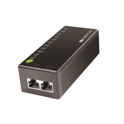PoE Injector 802.3af/at, 1x1000Base-T LAN, 1x1000Base-T PoE Out, Output: 54VDC