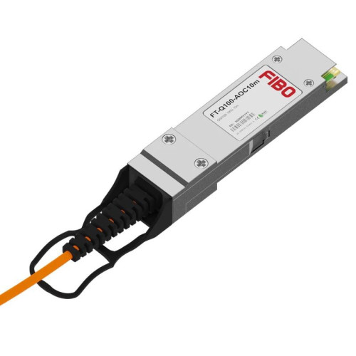 Кабель/ FIBO FT-Q100-AOC10m QSFP28 AOC модуль 100G, оптический кабель, 10 метров