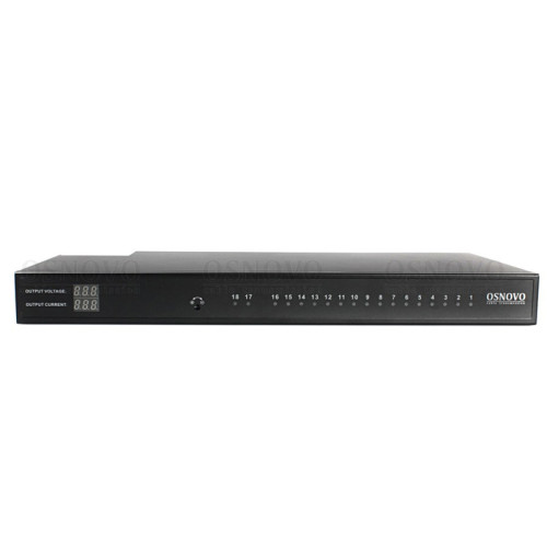 Блок питания/ OSNOVO Блок питания на 18 каналов, 19'', 1U, DC 12V, 1,11А на канал, суммарно до 20А, до 240Вт