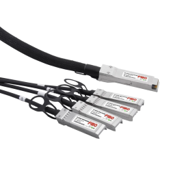 Кабель/ FIBO FT-Q40-4S10-DAC3m QSFP+ 40G to 4SFP+ 10G DAC модуль, медный кабель Belden, 3 метр