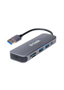 Концентратор/ Концентратор USB 3.0, 2xUSB 3.0, 1xUSB-C, слот SD/microSD
