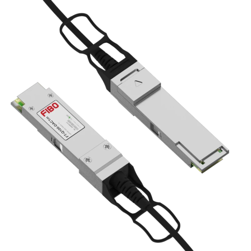 Кабель/ FIBO FT-Q100-DAC1m QSFP28 to QSFP28 DAC модуль, медный кабель Belden, 1 метр