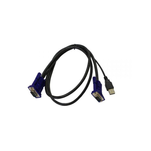 Кабель/ DKVM-CU KVM Cable with VGA and USB connectors for DKVM-4U, 1.8m