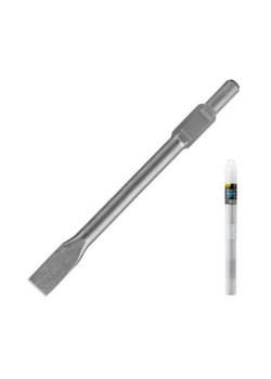 Долото плоское Deli DH-HBZ35410-E1 HEX30, 30*410*35мм, 40Cr