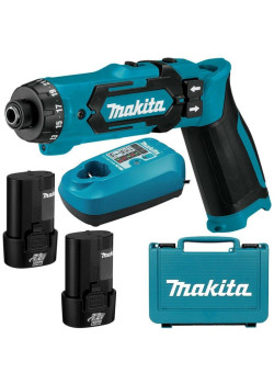Отвертка аккум. Makita DF012DSE аккум. патрон:шестигранник 6.35 мм (1/4) (кейс в комплекте)