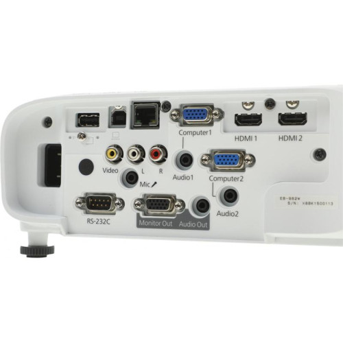 Проектор Epson EB-982W 3LCD 4200Lm LS (1280x800) 16000:1 ресурс лампы:6500часов 1xUSB typeA 1xUSB typeB 2xHDMI 3.1кг