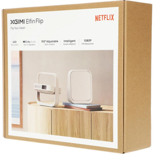 Проектор Xgimi Elfin Flip DLP 400Lm LS (1920x1080) ресурс лампы:25000часов 1xUSB typeA 1xHDMI 1.18кг